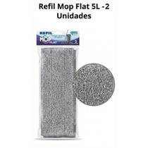 Kit 2 Refis Mop Flat Microfibra P/ Balde 5L - Esfregão Limpeza Pesada Lavável Kit 2 Refis Mop Flat Microfibra P/ Balde 5L - Esfregão Limpeza Pesada Lavável