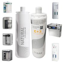 Kit 2 Refis Natural C+3 Filtro IBBL Purificador De Água Fr600 Original Due Girou Trocou Tripla Filtragem
