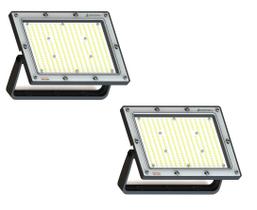 Kit 2 Refletor 400w Led Osram 36000lm Slim Bivolt Ip66