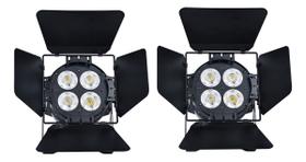 Kit 2 Refletor Cob 400w Bq/bf Indoor Com Bandoor Nf-e