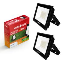 Kit 2 Refletor De 30w Holofote Luminária Led Economia Luz