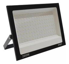 Kit 2 Refletor Holofote Led 200w Branco Frio 6000k Bivolt