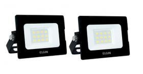 Kit 2 Refletor Led 10W 6500k 550 Lumens - Elgin