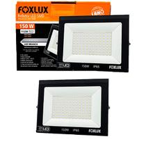 Kit 2 Refletor LED 150W 6.500K Bivolt Luz Branca Foxlux