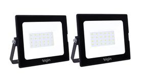 Kit 2 Refletor Led 30W 6500k 1.650 Lumens - Elgin