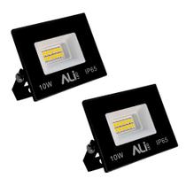 Kit 2 Refletor Led FITE 10W 6500K (Branco Frio) IP65 800L Bivolt ALI-1RF001 ALI
