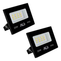 Kit 2 Refletor Led FITE 20W 6500K (Branco Frio) IP65 1600L Bivolt ALI-1RF002 ALI