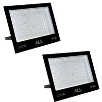 Kit 2 Refletor Led FITE 300W 6500K (Branco Frio) IP65 24000L Bivolt ALI-1RF008 ALI