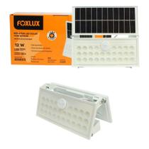 Kit 2 Refletor Led Foxlux Solar Com Sensor 12w 6500k Kit 2 Refletor Led Foxlux Solar Com Sensor 12w 6500k