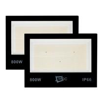 Kit 2 Refletor Led Holofote 800W Ip66 Luz Fria Alta Potência Kit 2 Refletor Led Holofote 800W Ip66 Luz Fria Alta Potência