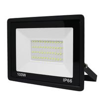 Kit 2 Refletor Led Holofote Ultra Thin Microled 100w Ip66