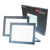 Kit 2 Refletor Led Slim 250w 6500k Branco Frio 110v/220v Ip66 a prova d'água Preto 259721378-2 Avant