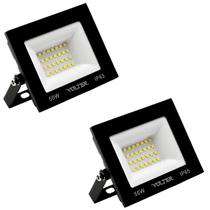 Kit 2 Refletor Led Volter Ip65 50w 6500k Preto 4000lm Kit 2 Refletor Led Volter Ip65 50w 6500k Preto 4000lm