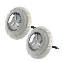 Kit 2 refletor luminária led para piscinas 6w rgb - luxpool