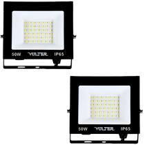 Kit 2 Refletores Holofote 50w Prova d'água 4500lm Volter Kit 2 Refletores Holofote 50w Prova d'água 4500lm Volter