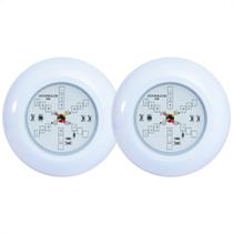 Kit 2 Refletores Led 6w RGB ABS para Iluminação Piscina