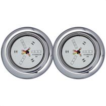 Kit 2 Refletores Led 9w RGB Inox Iluminação Piscina