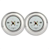 Kit 2 Refletores Led 9w RGB Inox S para Iluminação Piscina