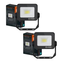 Kit 2 Refletores Led Floodlight Compact Core 10w 5000k Ip65 Ledvance Osram