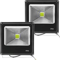 Kit 2 Refletores Led Holofote Externo Jardim Muro 20w Verde Kit 2 Refletores Led Holofote Externo Jardim Muro 20w Verde