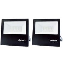 Kit 2 Refletores LED RGB Avant em Alumínio SLIM-30 Bivolt de Sobrepor - CÓD 259307879