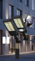 Kit 2 Refletores LED Solares Com Sensor e Controle