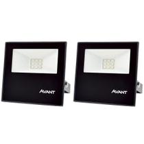 Kit 2 Refletores LED Verde Avant em Alumínio SLIM-10 Bivolt de Sobrepor - CÓD 259105376