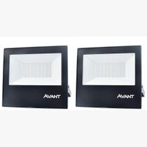 Kit 2 Refletores LED Verde Avant em Alumínio SLIM-50 Bivolt de Sobrepor - CÓD 259505374