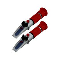 Kit 2 Refratômetro Óptico Vinho Baumé 0 A 20% E 0 A 25% Volume Álcool Rta-60 Portátil Instrutherm Com Estojo