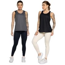 KIT 2 Regata Dry Lisa WLS Modas Furadinha Roupa Para Treino Academia Moda Fitness KIT 2 Regata Dry Lisa WLS Modas Furadinha Roupa Para Treino Academia Moda Fitness