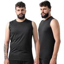 Kit 2 Regata Masculina 100% Algodão Básica Academia Corrida Kit 2 Regata Masculina 100% Algodão Básica Academia Corrida