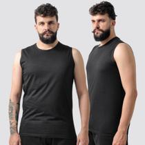 Kit 2 Regata Masculina 100% Algodão Básica Academia Corrida Kit 2 Regata Masculina 100% Algodão Básica Academia Corrida