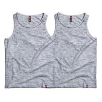 Kit 2 Regata Masculina Básica 100% Algodão Diversas Cores