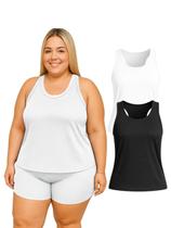 Kit 2 Regata Nadador Dryfit Fitness Academia Plus Size