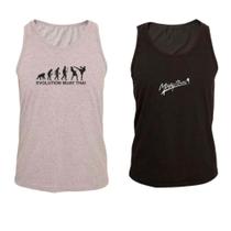 KIT 2 Regata Ragor Algodão Luta Muay Thai Treino Respirável KIT 2 Regata Ragor Algodão Luta Muay Thai Treino Respirável