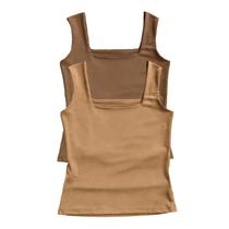 Kit 2 Regata Suplex Decote Quadrado Look Casual