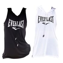 Kit 2 Regatas com Capuz Everlast Fem Branco / Preto