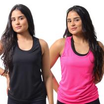 Kit 2 Regatas Dry Fit Feminina Academia Esporte Treino Corrida Leve