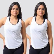 Kit 2 Regatas Dry Fit Feminina Academia Esporte Treino Corrida Leve