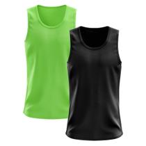 Kit 2 Regatas Dry Fit Lisa Básica Proteção Solar UV Térmica