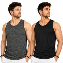 Kit 2 Regatas Dry Fit Masculina Academia Fitness Kit 2 Regatas Dry Fit Masculina Academia Fitness