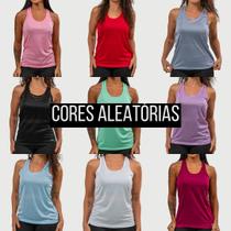 KIT 2 Regatas Feminina Academia Nadador Camiseta Drifit para Musculação, Luta e Caminhada