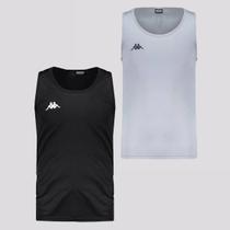 Kit 2 Regatas Kappa Basic Preta e Cinza
