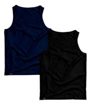 Kit 2 Regatas Lisa Slim Fitness Algodão Premium Moda Verão Kit 2 Regatas Lisa Slim Fitness Algodão Premium Moda Verão