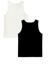 Kit 2 Regatas Masculina Plus Size 100% Poliéster P/B