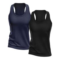 Kit 2 Regatas Nadador Feminina Dry Camisa Blusa Treino Academia Esporte Esportiva Fitness