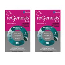 Kit 2 Regenesis Pré 30 Caps Acido Fólico Metilfolato B12 ômega Kit 2 Regenesis Pré 30 Caps Acido Fólico Metilfolato B12 ômega