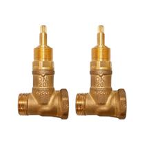 Kit 2 Registro De Pressão 3/4 Pol Base Docol - Kit 2 Registro De Pressão 3/4 Pol Base Docol -