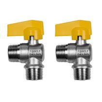 Kit 2 Registro Válvula Esférica 90 RM X RM 1/2'' Pex Gás