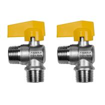 Kit 2 Registro Válvula Esférica 90 Rm X Rm 1/2'' Pex Gás